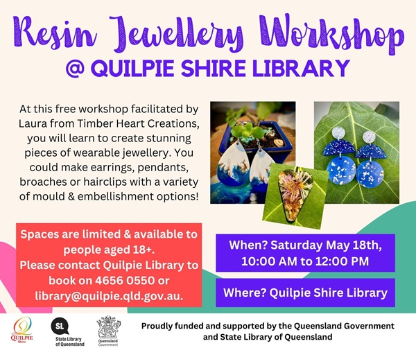 Quilpie Resin Workshop