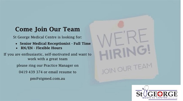 RN & Medical Receptionist - St George