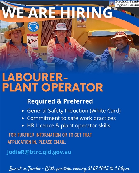 Labourer - Plant Operator -Tambo