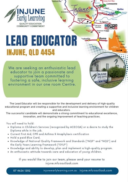 Lead Educator - Injune